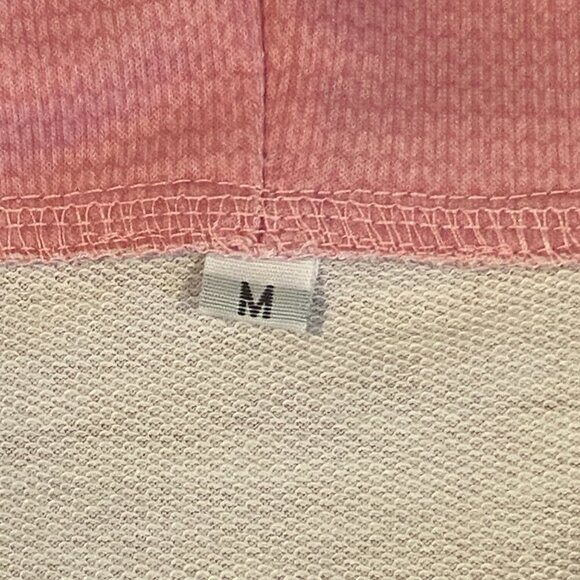 Pink Gray White Colorblock-Stripe Full Zip Hoodie Sz M #198J - Picture 6 of 8